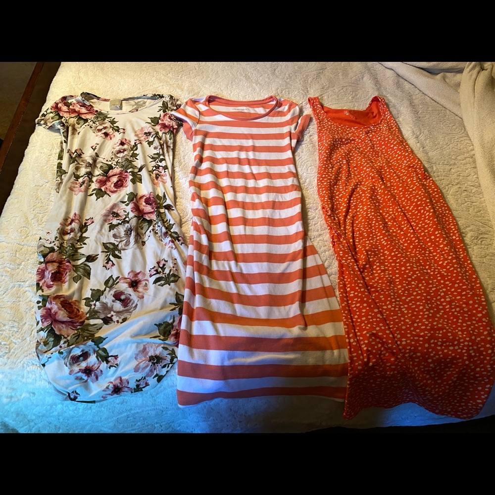 Lot of 3 Maternity Dresses Size Small!